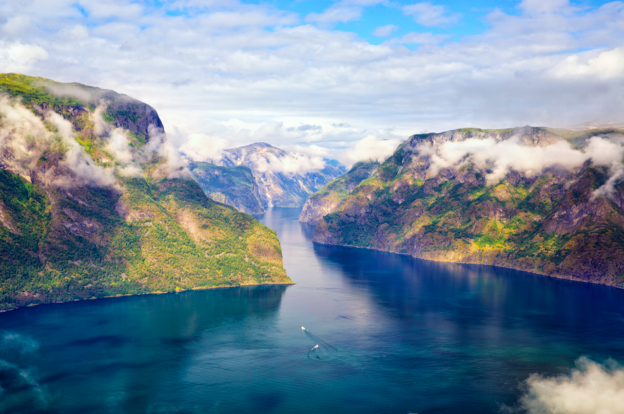 Sognefjord Fjord in Norwegen Natur
